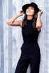 Charley Mock Neck Jumpsuit - Black